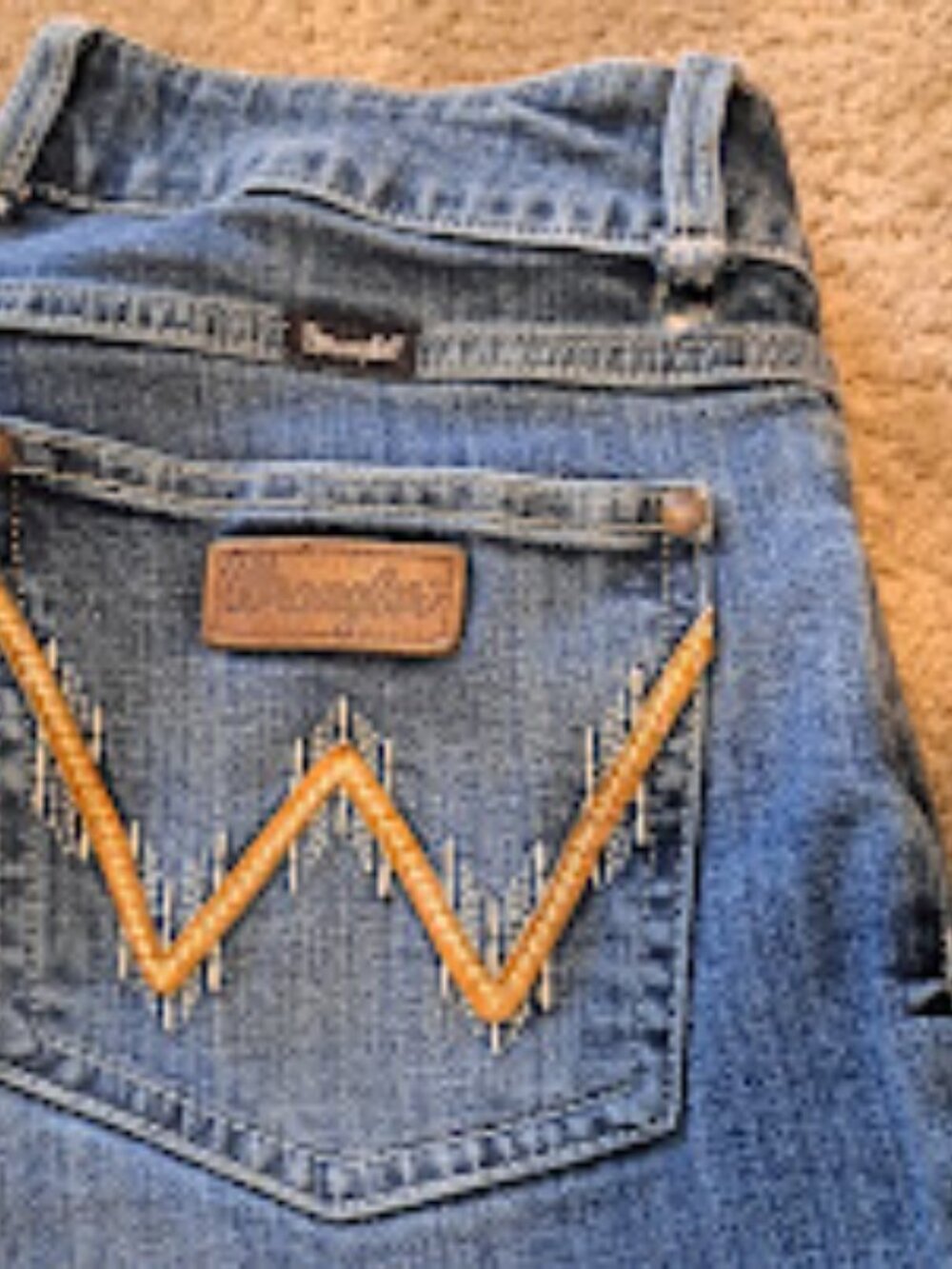 Wrangler syears Women's blue boot cut jeans size 11x32 western cowgirl - Picture 2 of 8